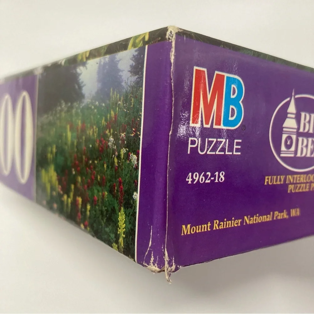 Milton Bradley Puzzle Mount Rainier 1000 Pieces 1996 Washington USA New Sealed